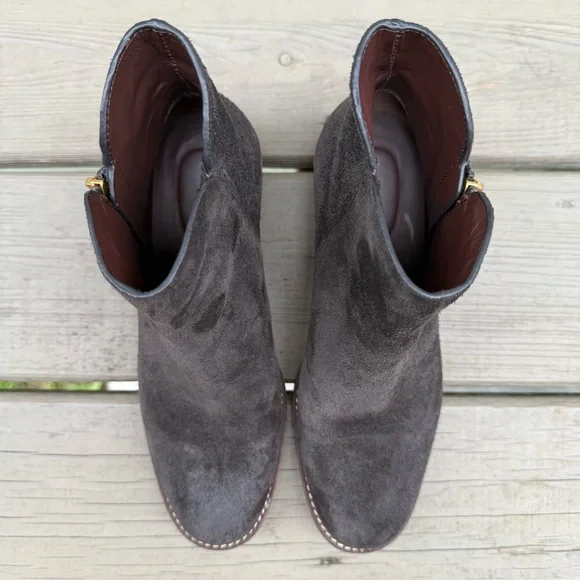 See by Chloe suede Louise ankle booties in Dark Brown size 37 - Picture 7 of 16